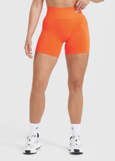 OA | Effortless Seamless Shorts - Tangerine Orange
